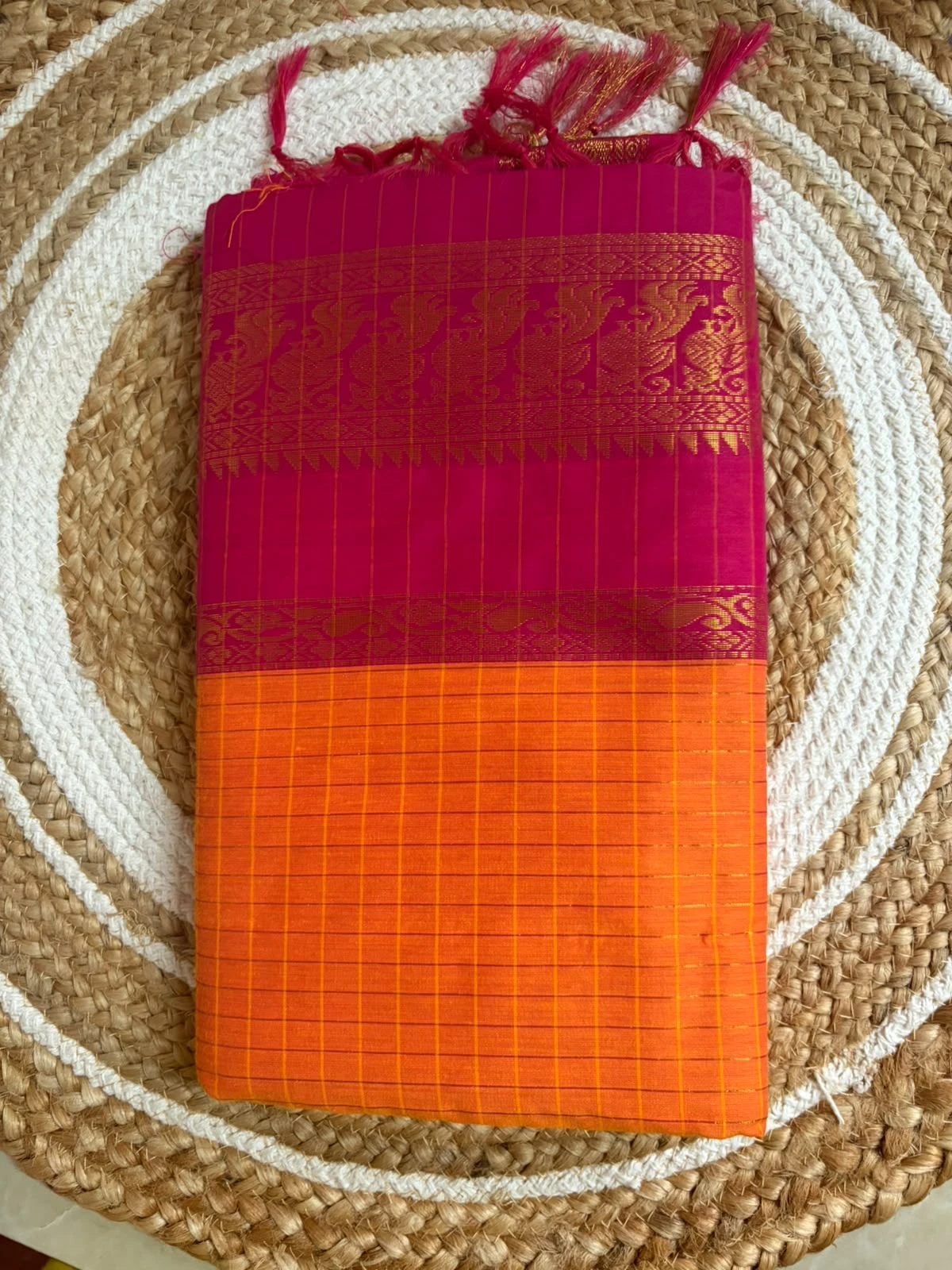 CHECKED KALYANI COTTON SAREE