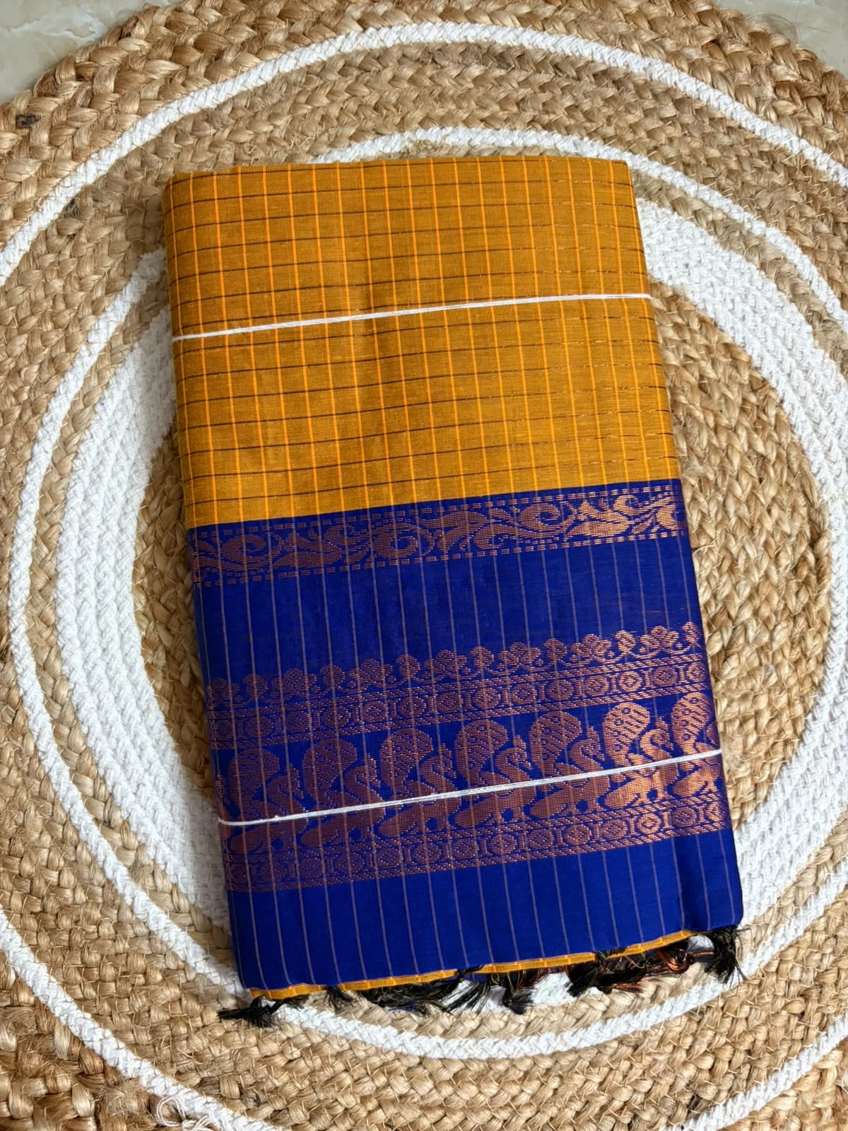 CHECKED KALYANI COTTON SAREE